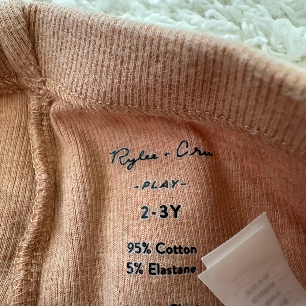 Rylee & Cru Ribbed Set - Grapefruit - Picture 6 of 7